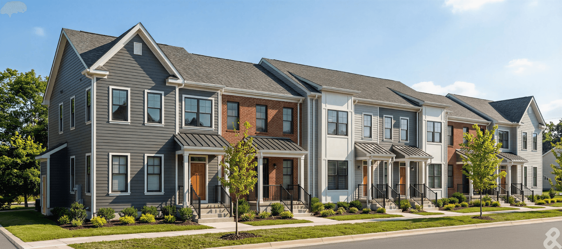New Kansa modern residential townhomes